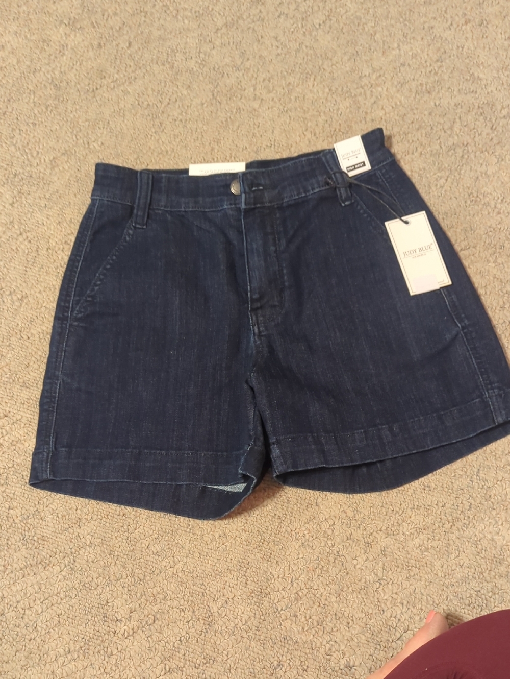 Judy Blue Dark Blue High-Rise Denim Shorts